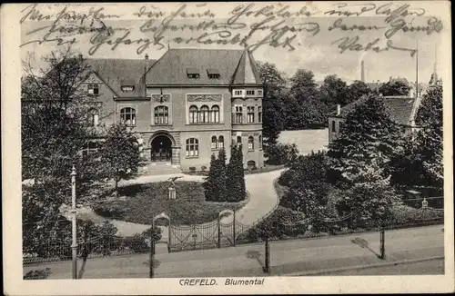 Ak Krefeld am Niederrhein, Blumental