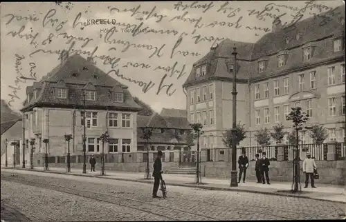 Ak Krefeld am Niederrhein, Höhere Töchterschule