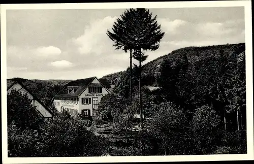 Ak Oedsbach Ödsbach Oberkirch im Renchtal Schwarzwald, Pension Zum grünen Baum