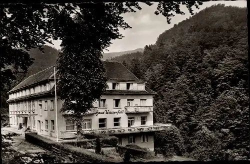 Ak Allerheiligen Oppenau im Schwarzwald, Lierbachtal, Haus Wasserfall