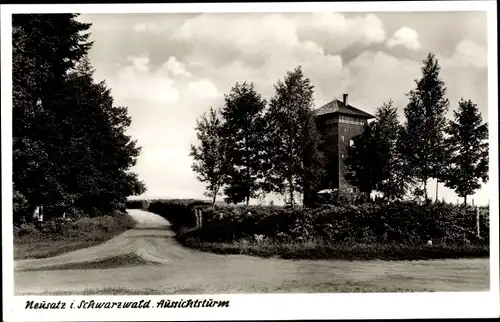 Ak Neusatz Bühl in Baden Schwarzwald, Aussichtsturm