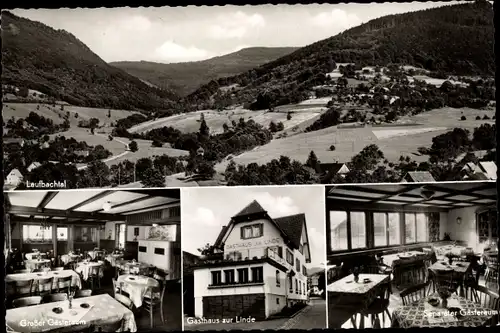 Ak Lauf in Baden Schwarzwald, Gesamtansicht, Gasthaus zur Linde