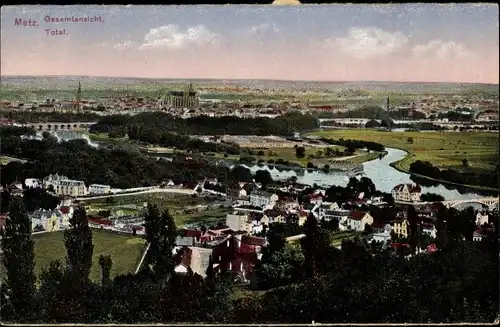 Ak Metz Moselle, Gesamtansicht