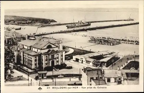 Ak Boulogne sur Mer Pas de Calais, Vue prise du Calvaire