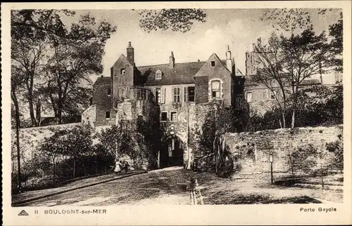 Ak Boulogne sur Mer Pas de Calais, Porte Gayole