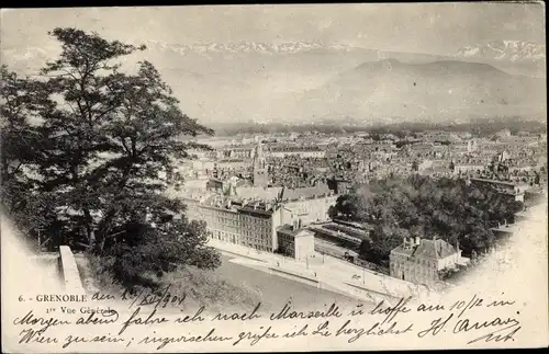 Ak Grenoble Isère, Vue Generale