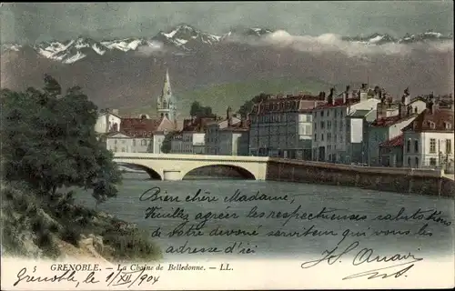 Ak Grenoble Isère, La Chaine de Belledonne