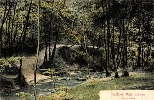 Ak Buckow in der Märkischen Schweiz, Poetensteig