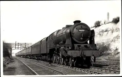 Foto Britische Eisenbahn, LMS Royal Scot Class No. 6158, Nr. 46152, Dampflok, 4-6-0