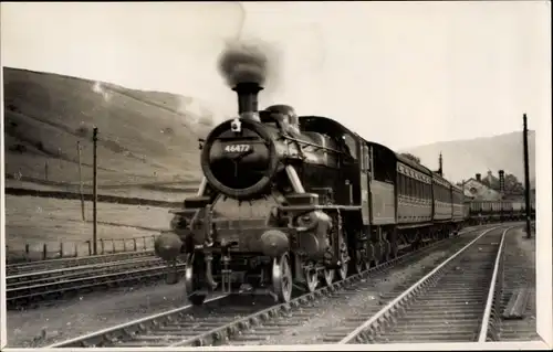 Foto Britische Eisenbahn, LMS Class 2 No. 6472, Nr. 46472, Dampflok, 2-6-0