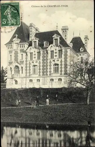 Ak La Chapelle Yvon Calvados, Château