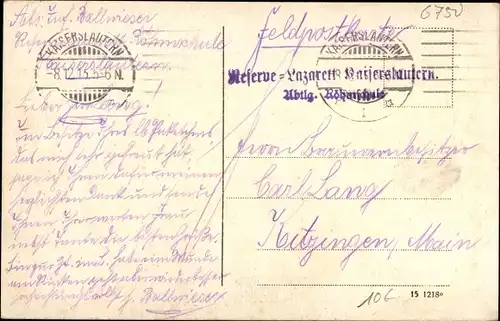 Ak Kaiserslautern in der Pfalz, Kaiserstraße