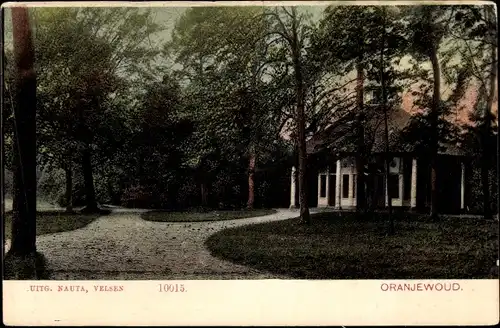 Ak Oranjewoud Friesland Niederlande, Haus, Allee, Park