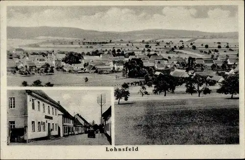 Ak Lohnsfeld in der Pfalz, Panorama, Gasthaus Haager