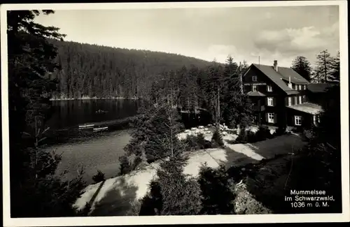 Ak Mummelsee Seebach im Schwarzwald Baden, Pension