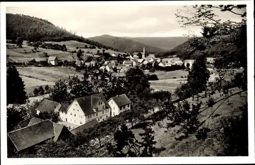 Ak Riedern Eichenbühl in Unterfranken, Panorama, Gasthaus Zur Rose
