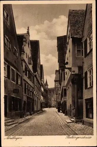 Ak Nördlingen in Schwaben, Baldinger Straße