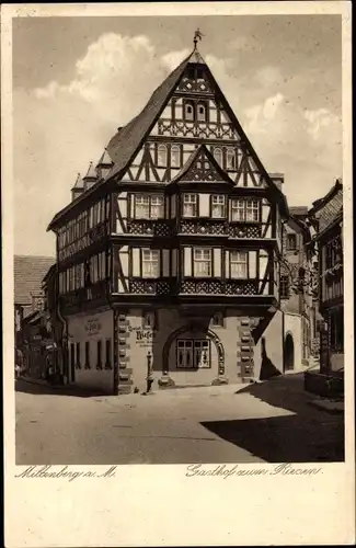 Ak Miltenberg am Main in Unterfranken, Gasthof zum Riesen