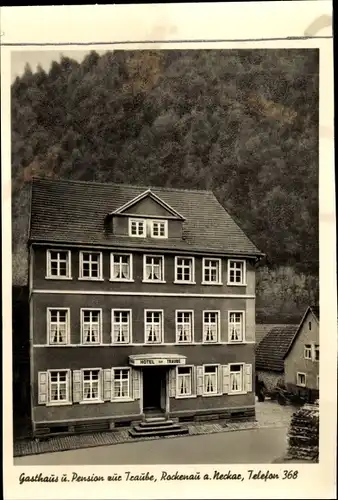 Ak Rockenau Eberbach am Neckar, Gasthof zur Traube