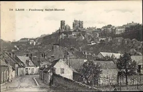 Ak Laon Aisne, Faubourg Saint Marcel