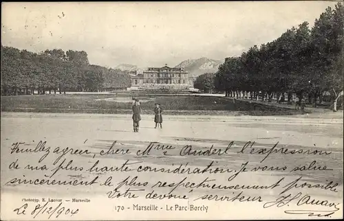 Ak Marseille Bouches du Rhône, Le Parc Borely
