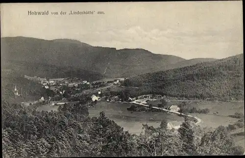 Ak Le Hohwald Elsass Bas Rhin, Ort von der Lindenhütte aus gesehen