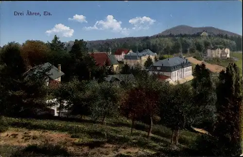 Ak Trois Épis Drei Ähren Elsass Haut Rhin, Blick auf den Ort