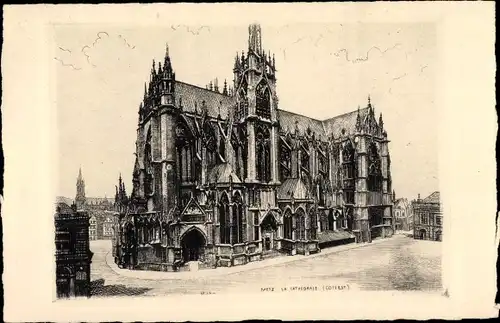 Künstler Ak Robin, L., Metz Moselle, La Cathedrale