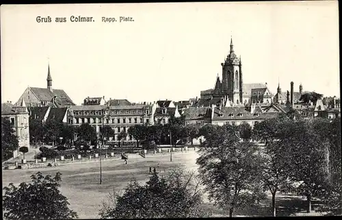 Ak Colmar Kolmar Elsass Haut Rhin, Rapp. Platz