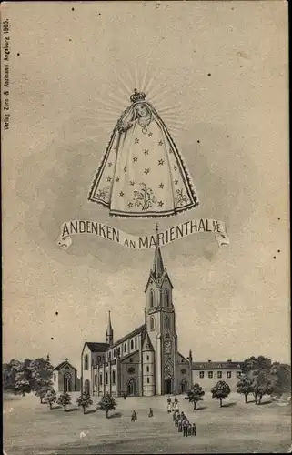 Ak Marienthal Haguenau Hagenau Elsass Bas Rhin, Kirche, L'Eglise, Maria