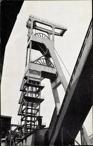 Ak Bruay Pas de Calais, Chevalement a Bruay, Houilleres du Nord et du Pas de Calais, Zeche, Bergbau