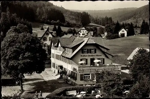 Ak Obertal Buhlbach Baiersbronn im Schwarzwald, Pension zur Blume