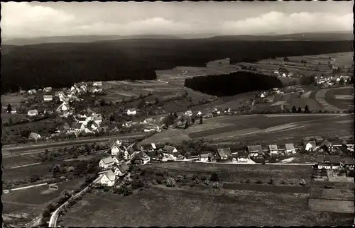 Ak Untermusbach Obermusbach Musbach Freudenstadt im Nordschwarzwald, Fliegeraufnahme