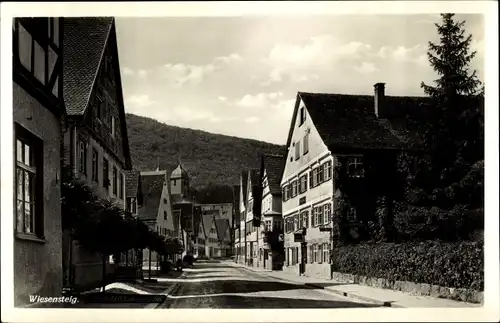 Ak Wiesensteig in Baden Württemberg, Straßenpartie