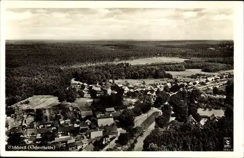 Ak Eichhorst Schorfheide, Fliegerbild vom Ort, Panorama