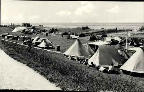 Ak Nordseebad Duhnen Cuxhaven, Zeltplatz, Strand