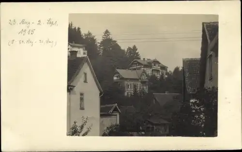 Foto Ak Karlsruhe in Baden, 1915, Villa, Straßenpartie, Teilansicht