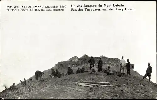 Ak Tansania, Deutsch Ostafrika, Un des Sommets du Mont Lubafu, Occupation Belge