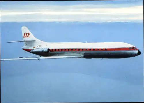 Ak Deutsches Passagierflugzeug, LTU, Caravelle SE 210 1 R, D ABAP
