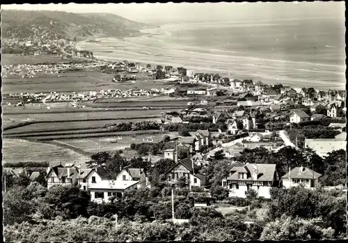 Ak Blonville sur Mer Calvados, vue générale prise du Mont Canisy, Panorama