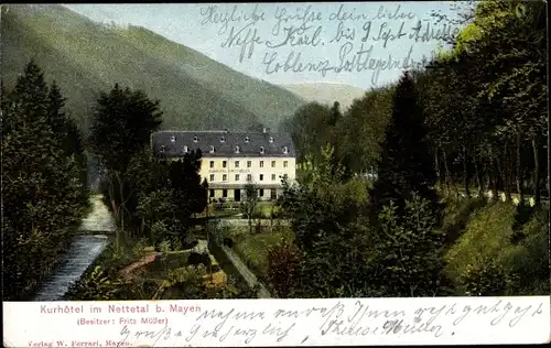 Ak Mayen in der Eifel, Kurhotel im Nettetal