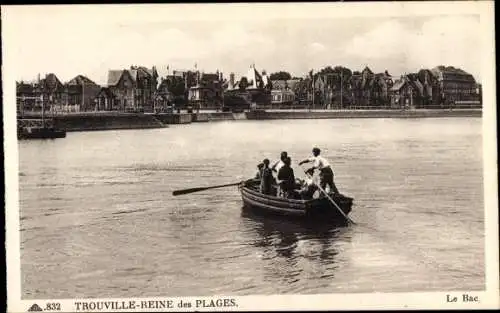 Ak Trouville Calvados, Le Bac, Fährboot