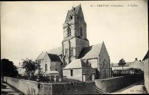 Ak Crépon Calvados, L'Eglise