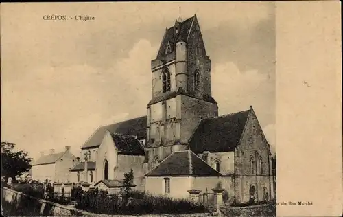 Ak Crépon Calvados, L'Eglise