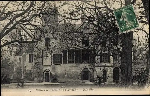 Ak Creully sur Seulles Calvados, Le Chateau