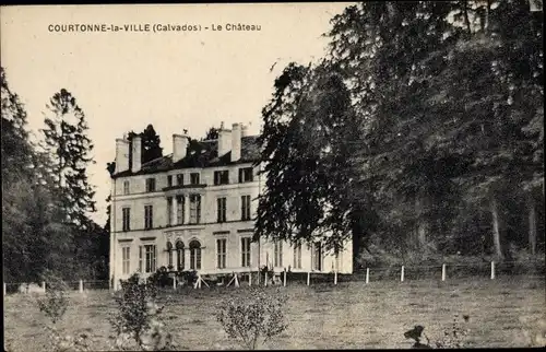 Ak Courtonne la Ville Calvados, Le Chateau