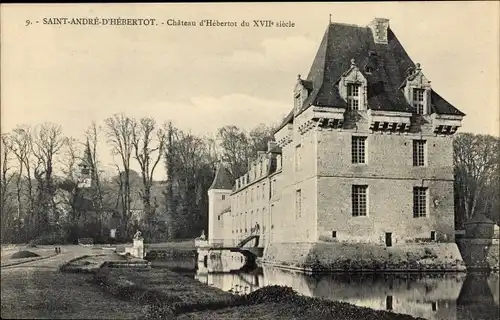 Ak Saint André d'Hébertot Calvados, Le Chateau