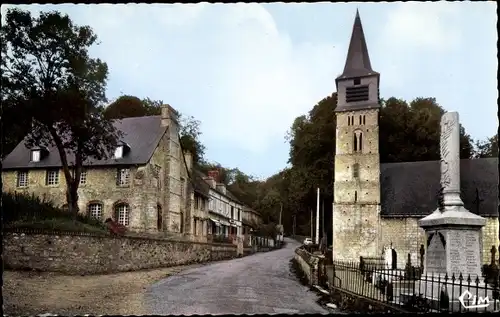 Ak Saint André d'Hébertot Calvados, L'Eglise, Le Prieure