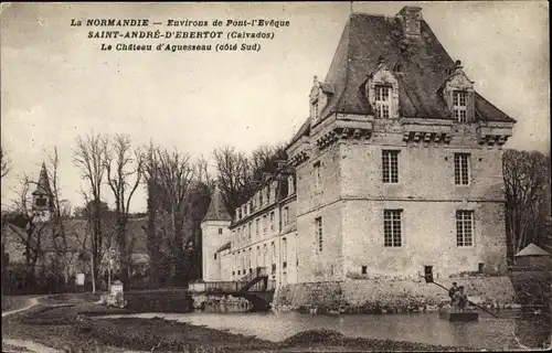 Ak Saint André d'Hébertot Calvados, Chateau d'Aguesseau