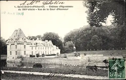 Ak Saint André d'Hébertot Calvados, Chateau d'Aguesseau
